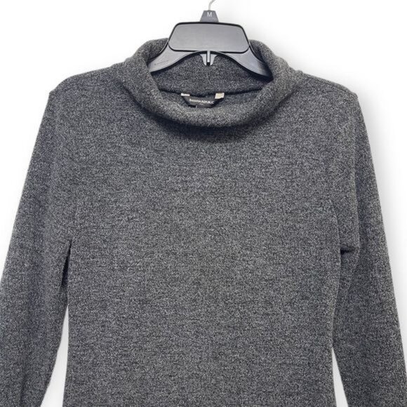 BANANA REPUBLIC Turtleneck Long Sleeve Sweater Dress in Gray Size S - Picture 5 of 5